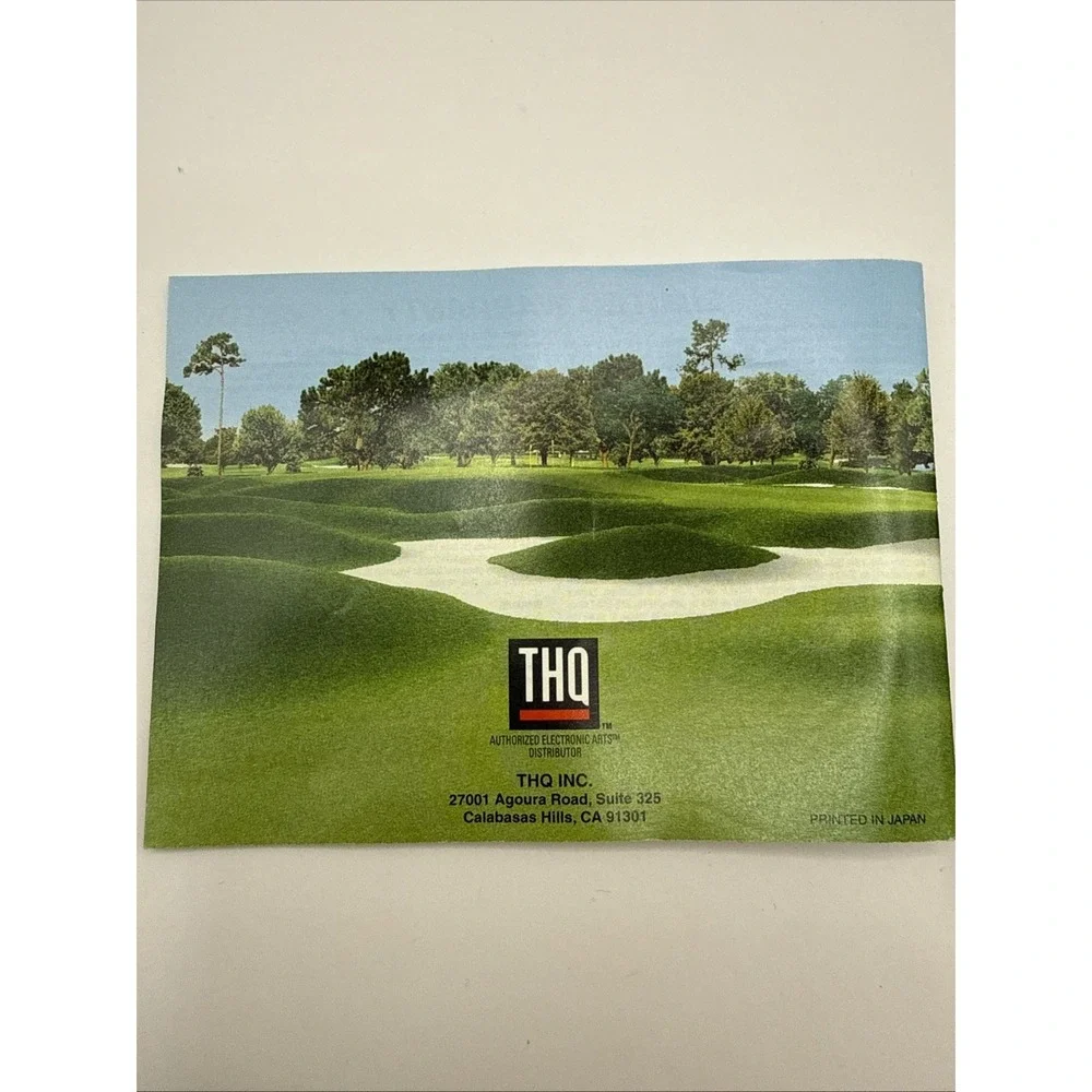 Nintendo Gameboy Color Tiger Woods PGA Tour 2002 Game With Manual
